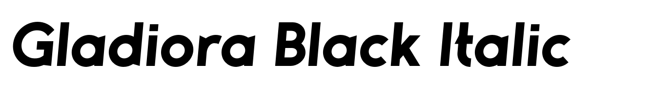 Gladiora Black Italic